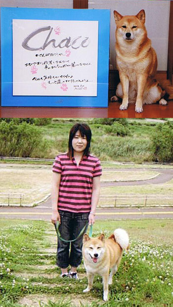 冨山娟秀お気に入りの作品・西川窕月愛犬チャコと